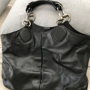 MINT CONDITION Authentic Black Leather Gucci Purse
